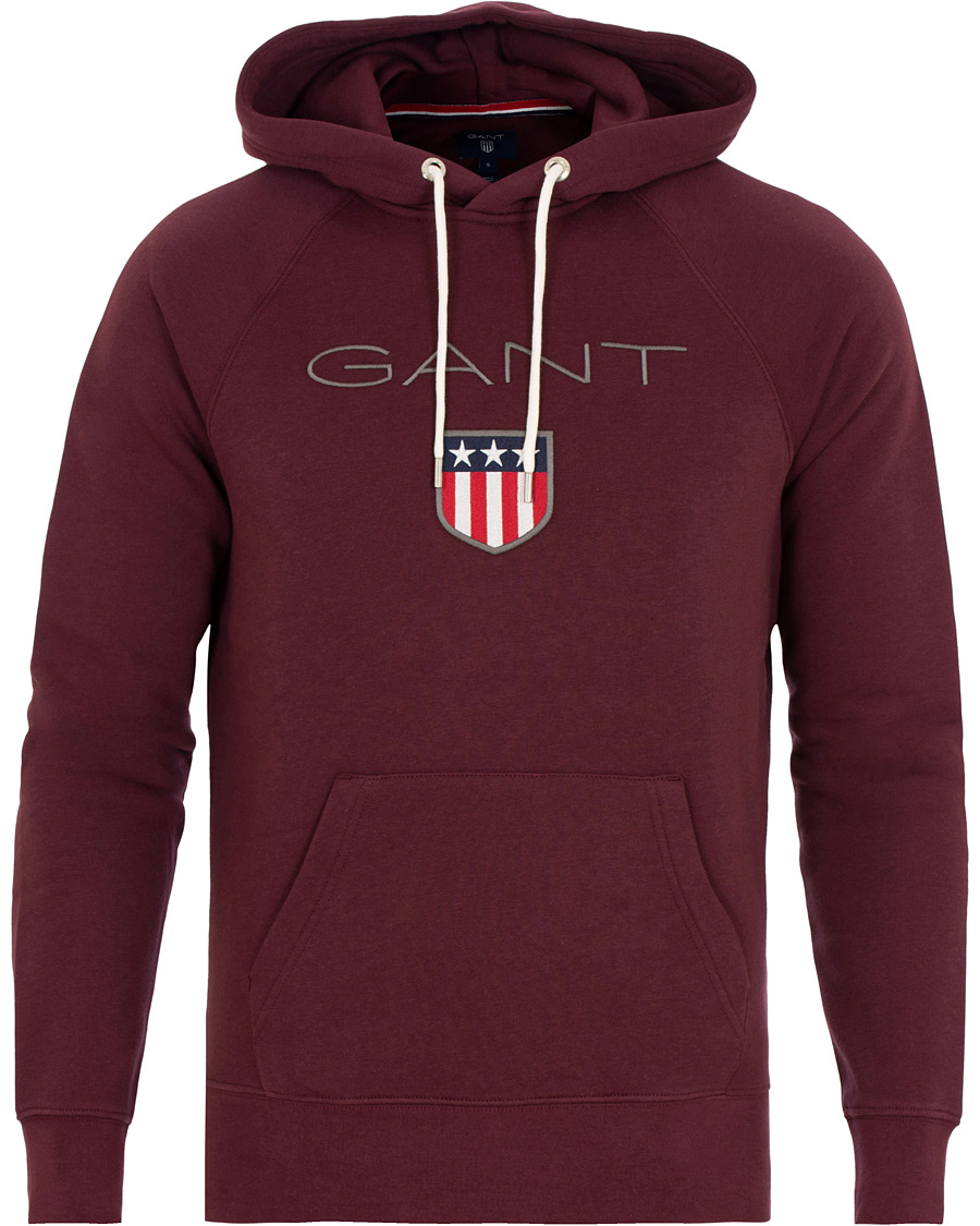 Herren | Pullover | GANT | Shield Hoodie Purple Fig