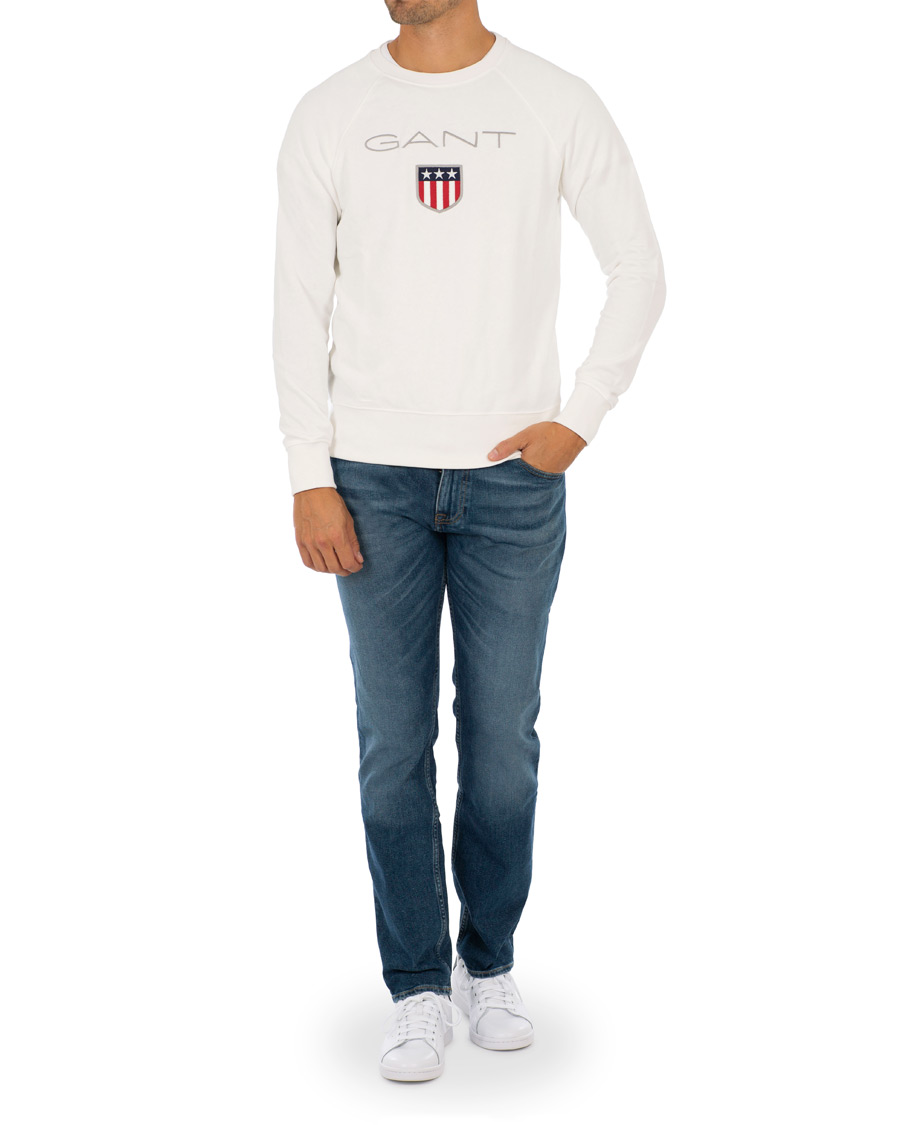 Herren | Pullover | GANT | Shield Crew Neck Sweatshirts Eggshell