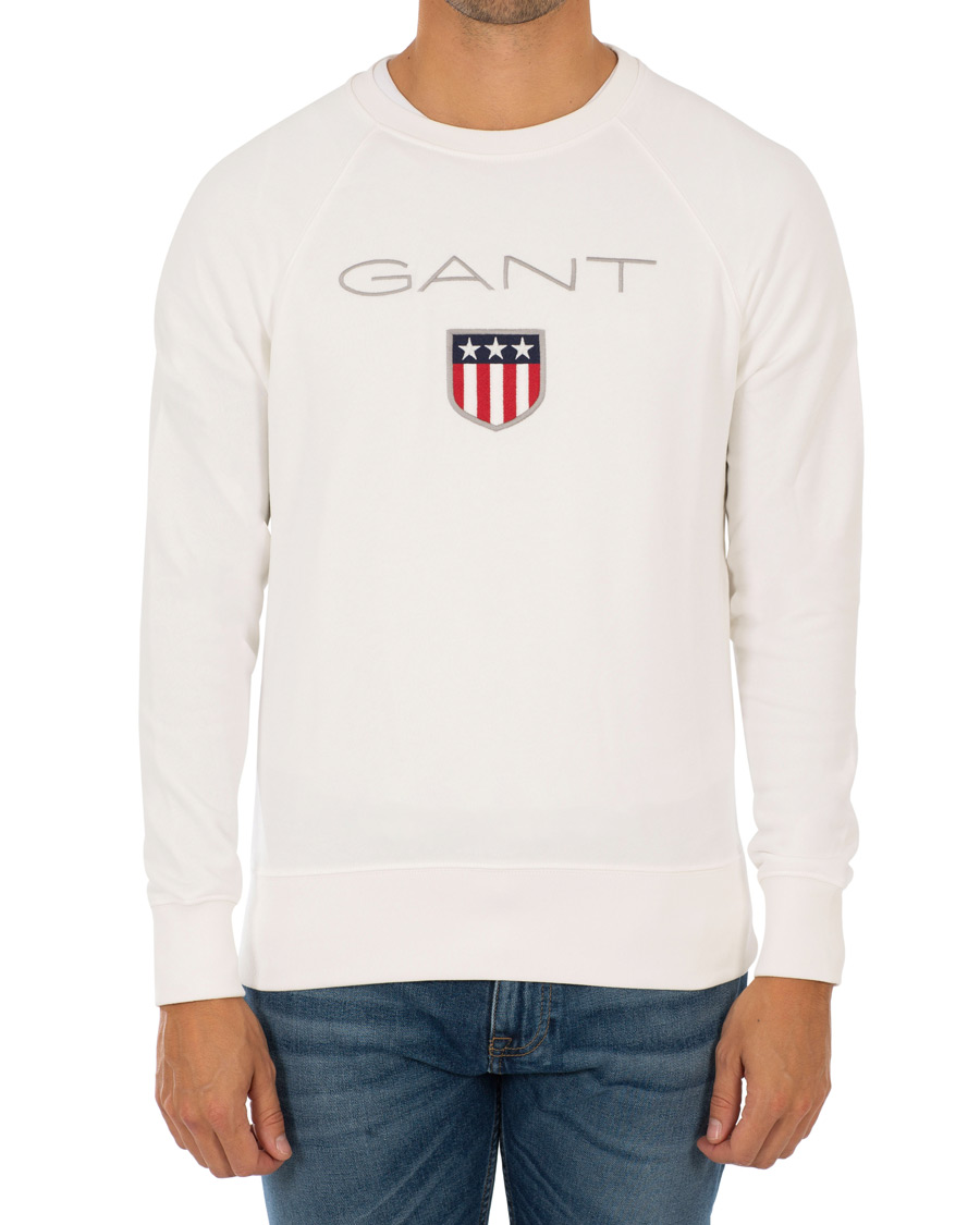 Herren | Pullover | GANT | Shield Crew Neck Sweatshirts Eggshell