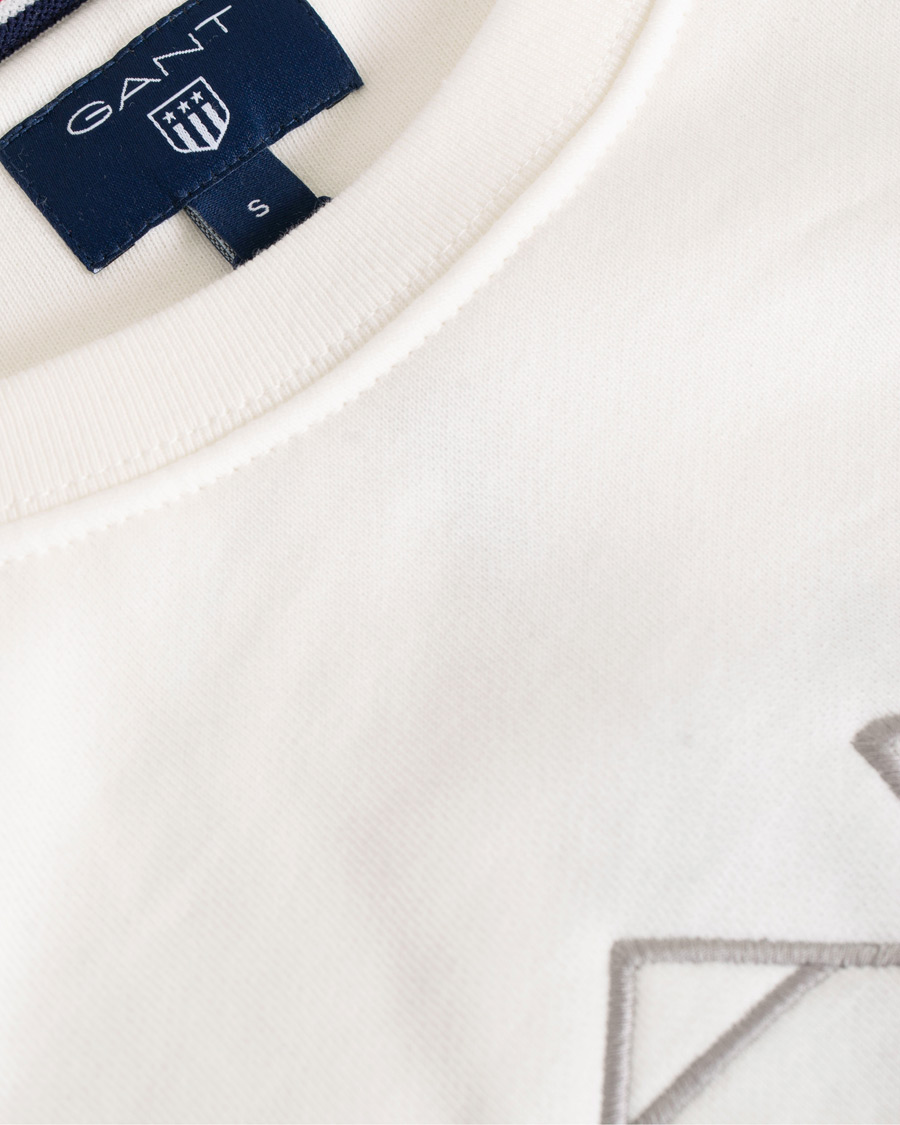 Herren | Pullover | GANT | Shield Crew Neck Sweatshirts Eggshell