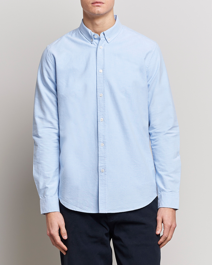 Herren |  | Samsøe Samsøe | Liam Button Down Shirt Light Blue