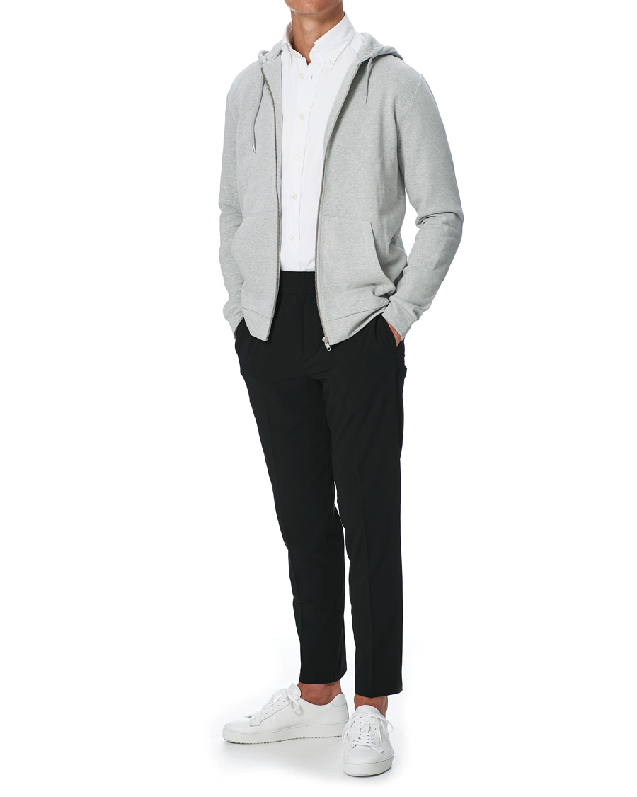 Herren | Pullover | Samsøe Samsøe | Samsøe & Samsøe Enno Full Zip Hoodie Light Grey Melange