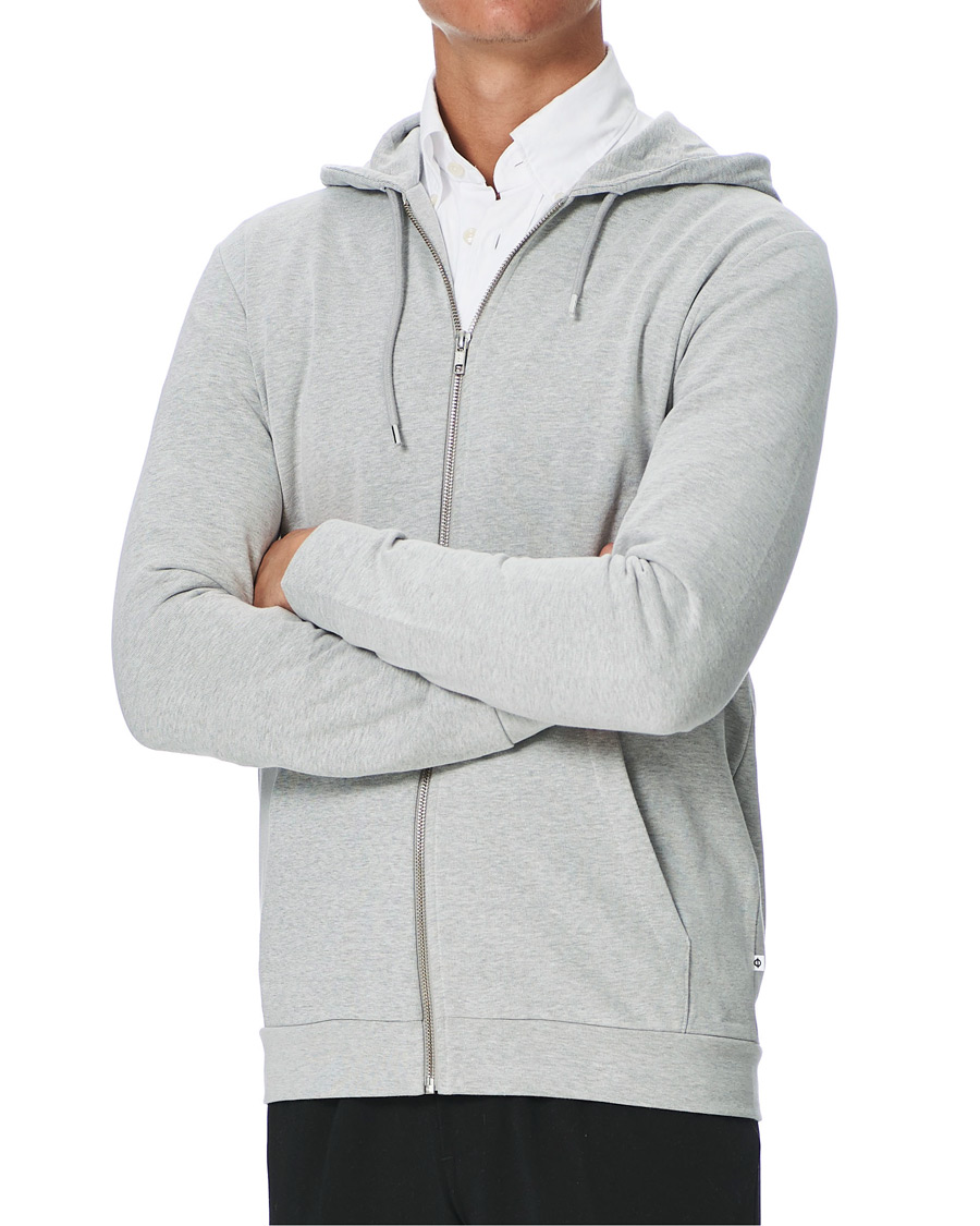 Herren | Pullover | Samsøe Samsøe | Samsøe & Samsøe Enno Full Zip Hoodie Light Grey Melange