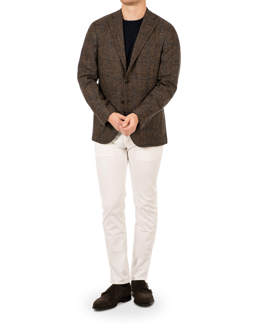 Herren | Hosen | Jacob Cohën | 5-Pocket Gabardine Trousers Off White