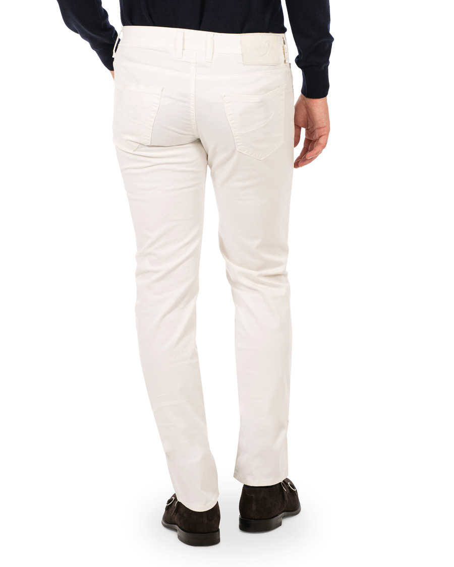 Herren | Hosen | Jacob Cohën | 5-Pocket Gabardine Trousers Off White