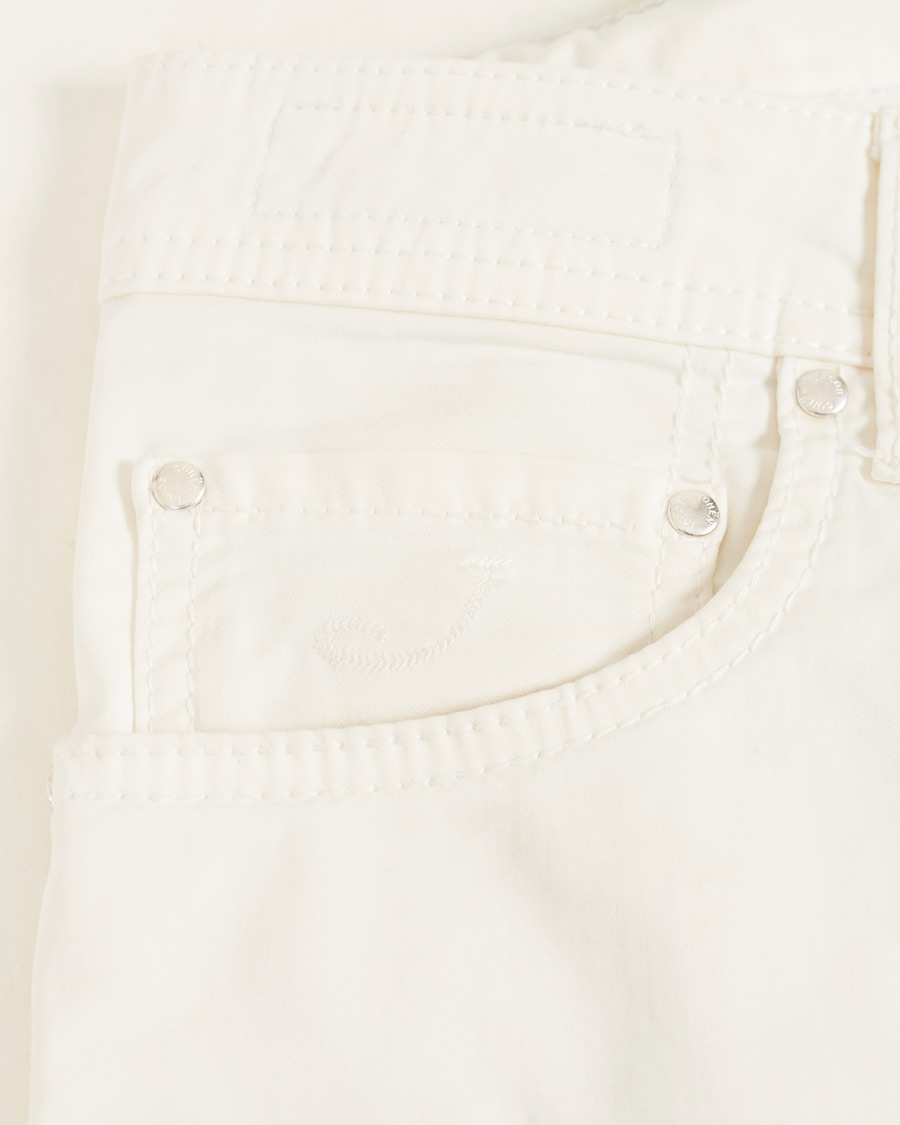 Herren | Hosen | Jacob Cohën | 5-Pocket Gabardine Trousers Off White