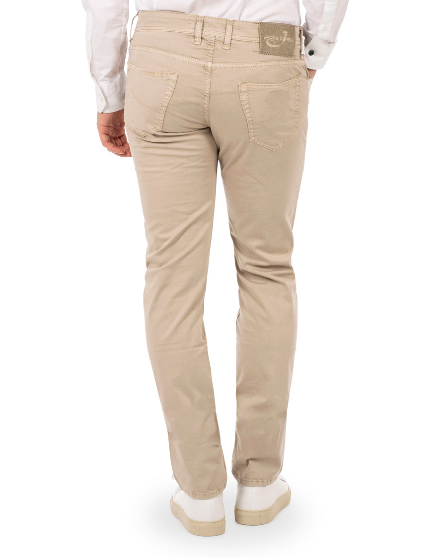 Herren | Hosen | Jacob Cohën | 5-Pocket Gabardine Trousers Beige