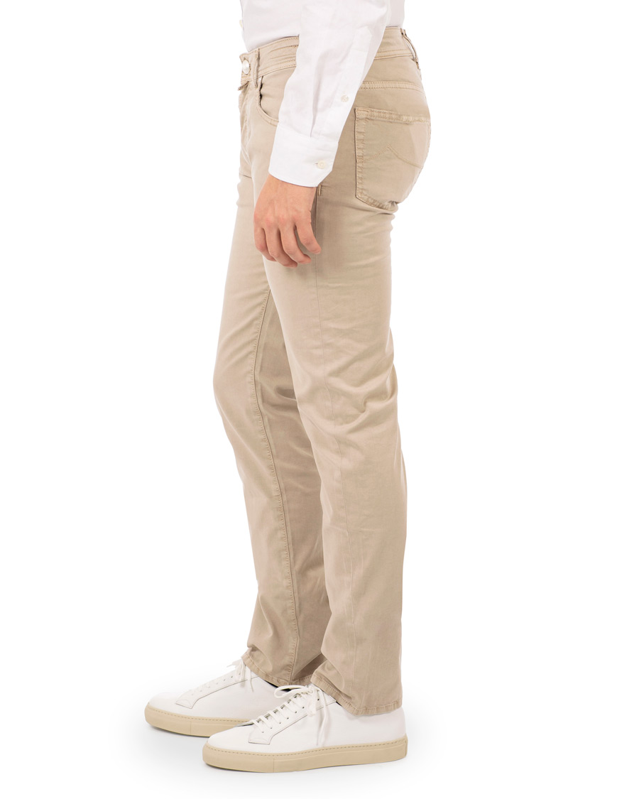 Herren | Hosen | Jacob Cohën | 5-Pocket Gabardine Trousers Beige
