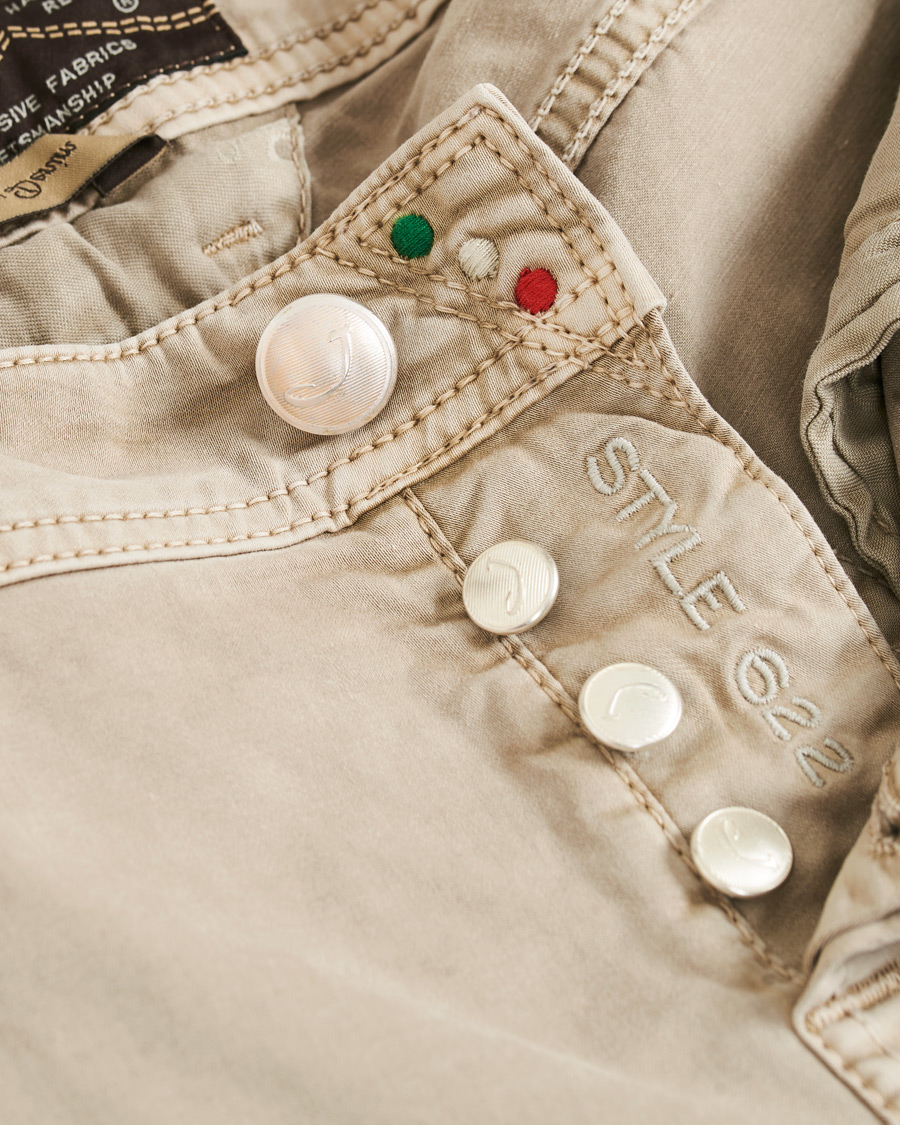 Herren | Hosen | Jacob Cohën | 5-Pocket Gabardine Trousers Beige