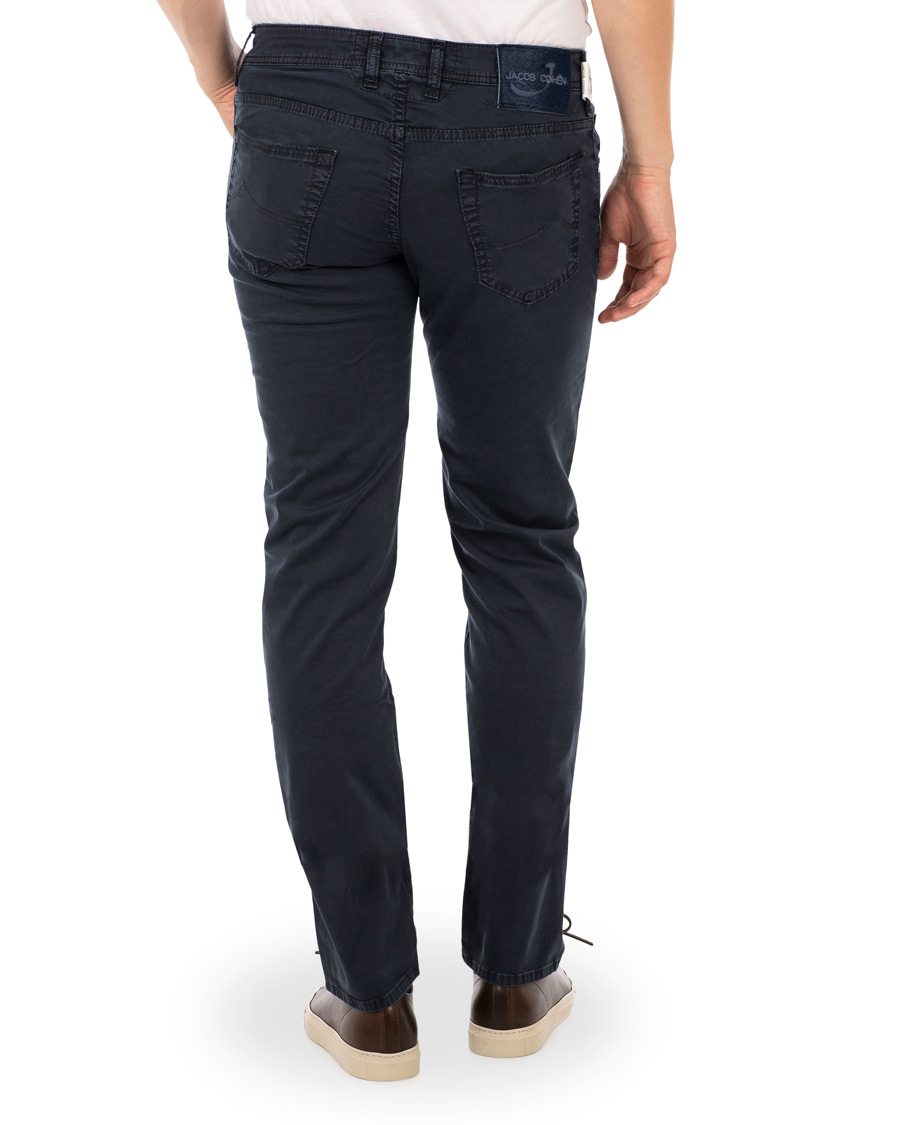 Herren | Hosen | Jacob Cohën | 5-Pocket Gabardine Trousers Blue