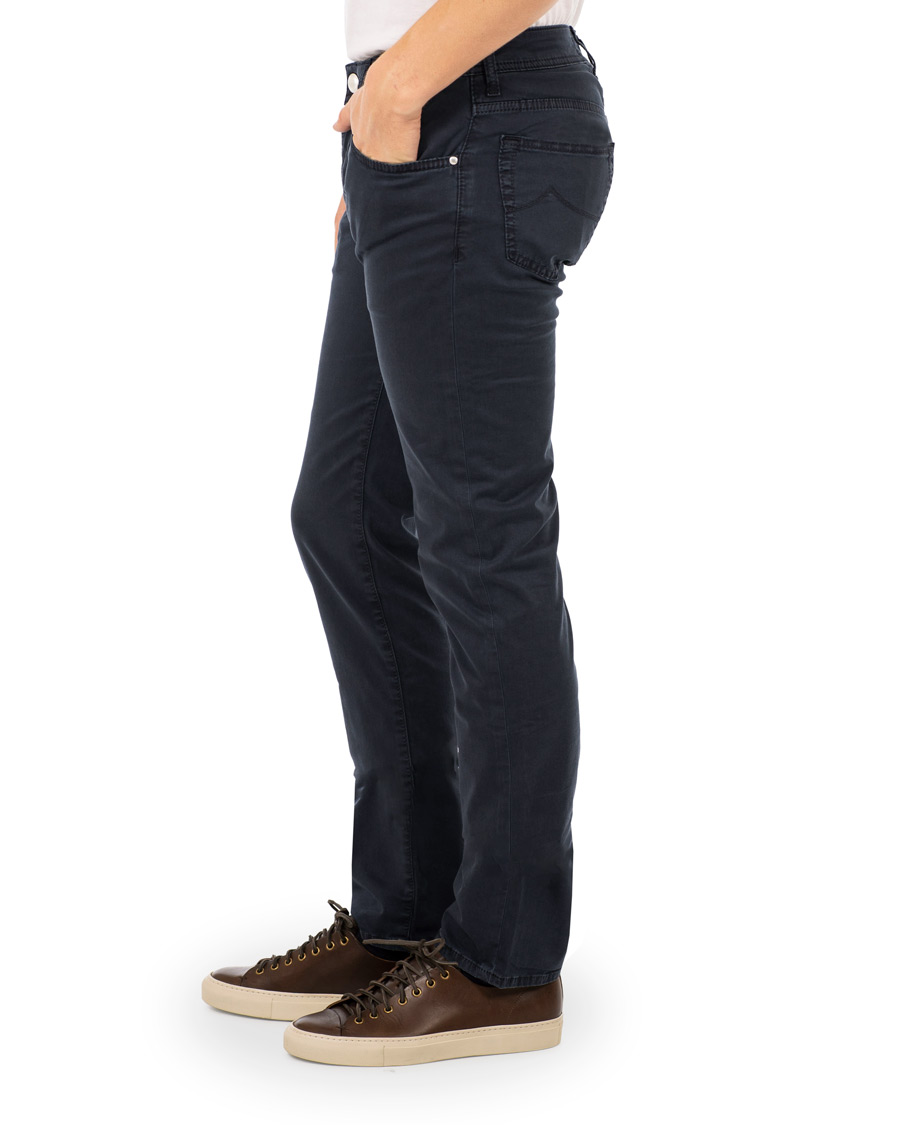 Herren | Hosen | Jacob Cohën | 5-Pocket Gabardine Trousers Blue