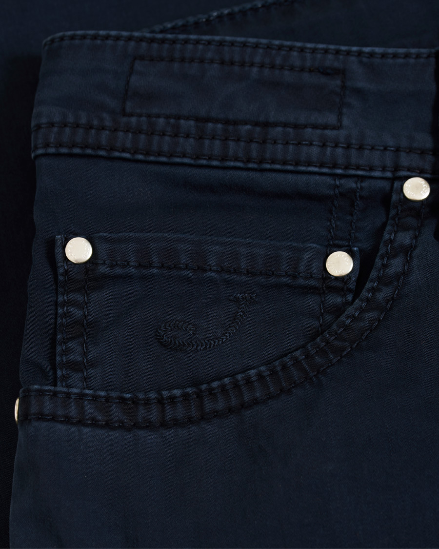 Herren | Hosen | Jacob Cohën | 5-Pocket Gabardine Trousers Blue