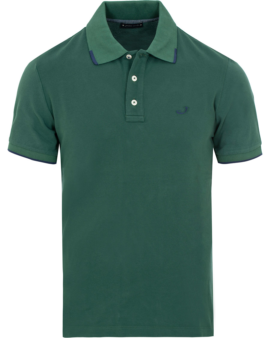 Herren | Poloshirts | Jacob Cohën | Cotton Stretch Polo Green