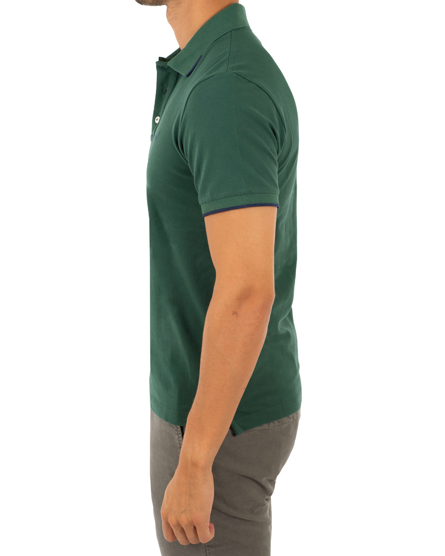 Herren | Poloshirts | Jacob Cohën | Cotton Stretch Polo Green