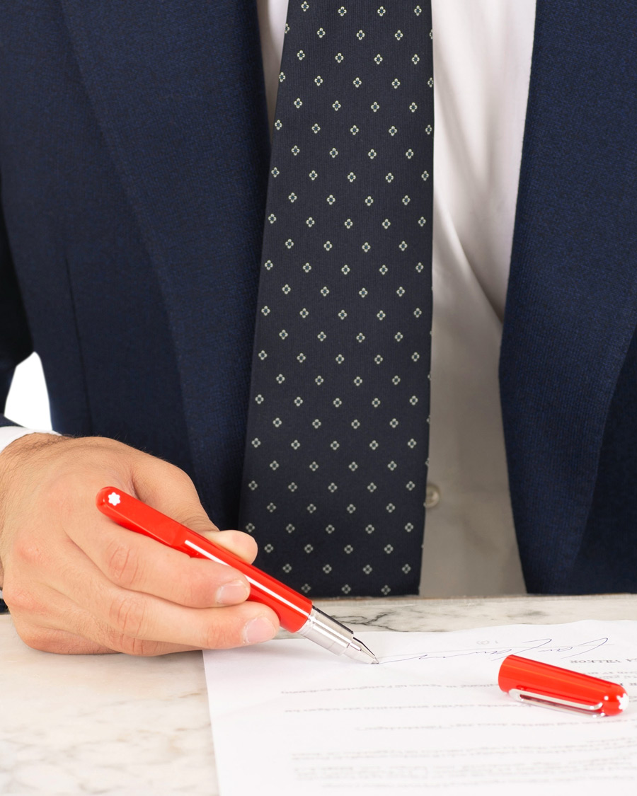 Herren | Montblanc M Ballpoint Resin Special Edition Pen Red | Montblanc | M Ballpoint Resin Special Edition Pen Red