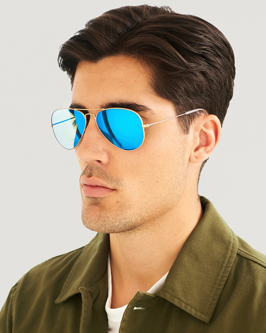Herren | Pilotenbrillen | Ray-Ban | 0RB3025 Sunglasses Mirror Blue