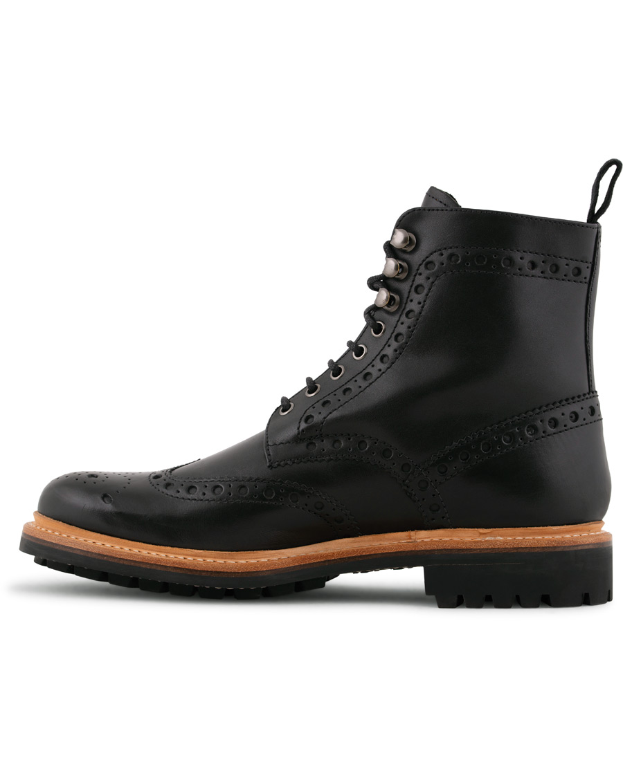 Herren | Grenson Fred Commando Boot Black Calf | Grenson | Fred Commando Boot Black Calf