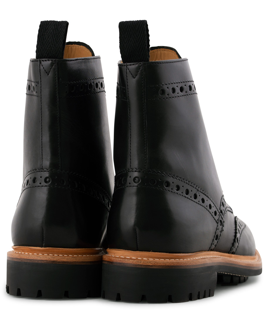 Herren | Grenson Fred Commando Boot Black Calf | Grenson | Fred Commando Boot Black Calf