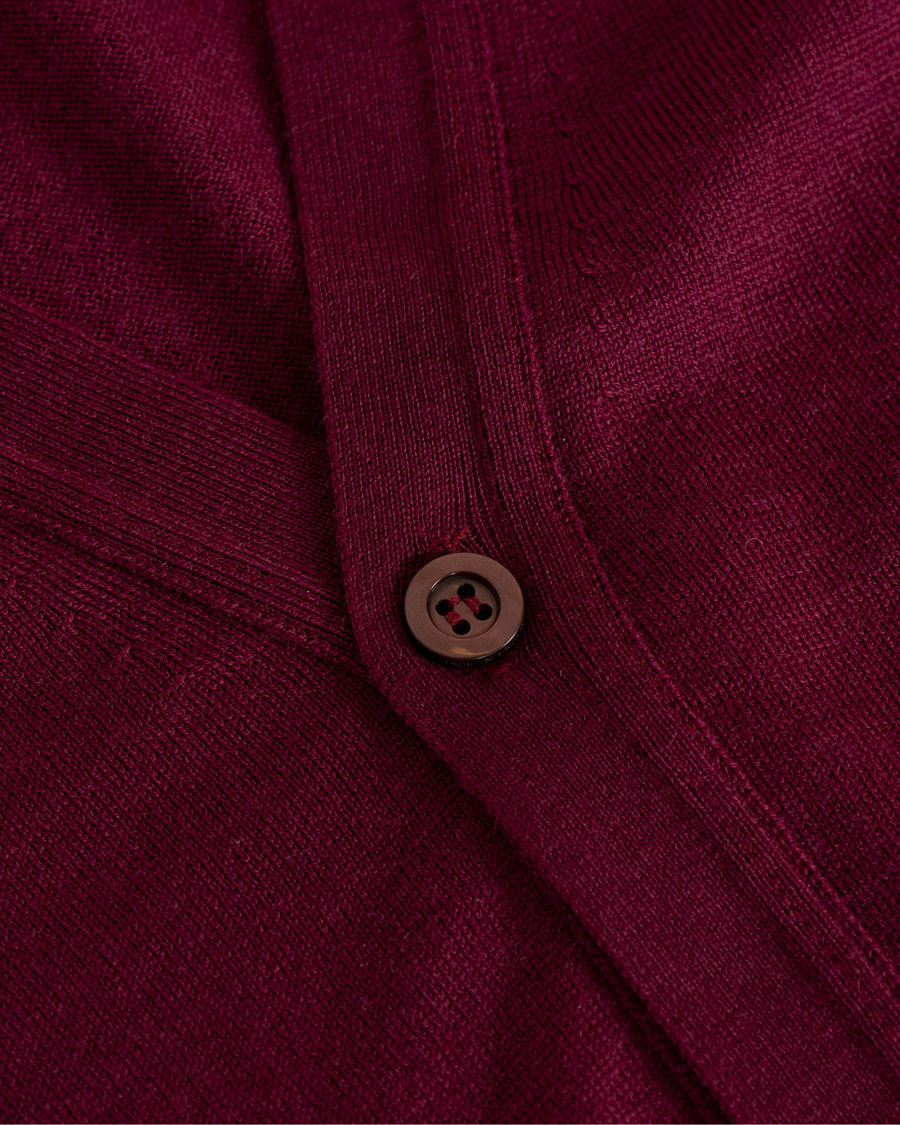 Herren | Pullover | John Smedley | Petworth Merino Cardigan Bordeaux