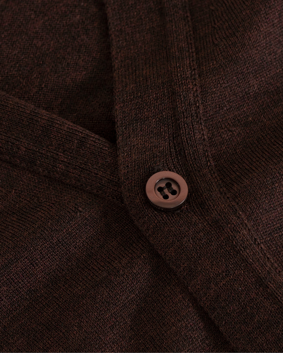 Herren | Pullover | John Smedley | Petworth Merino Cardigan Chestnut