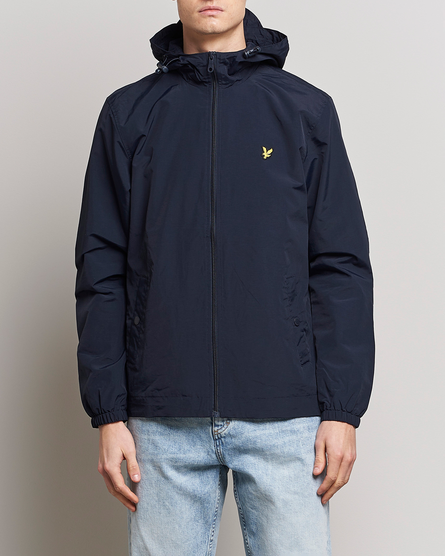 Herren | Jacken | Lyle & Scott | Zip Through Hooded Jacket Dark Navy