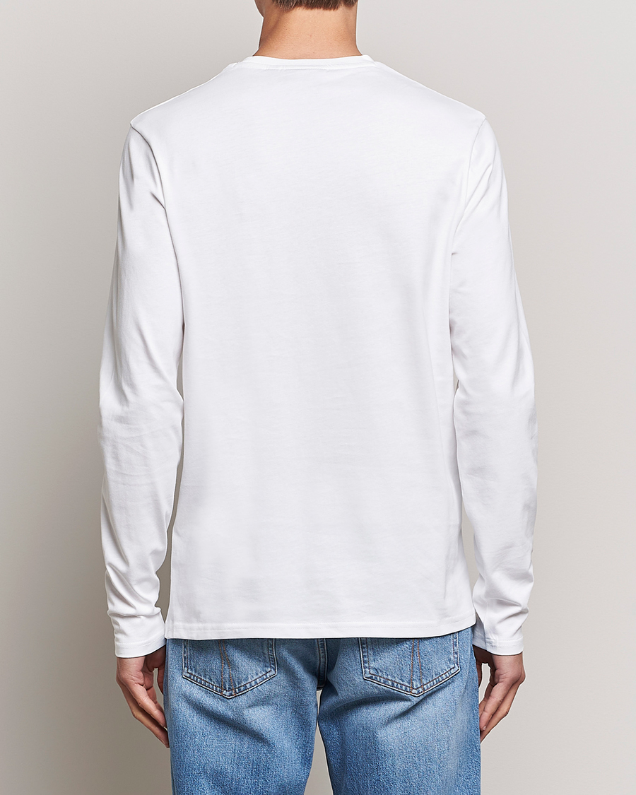 Herren | T-Shirts | Lyle & Scott | Plain Long Sleeve Cotton Tee White