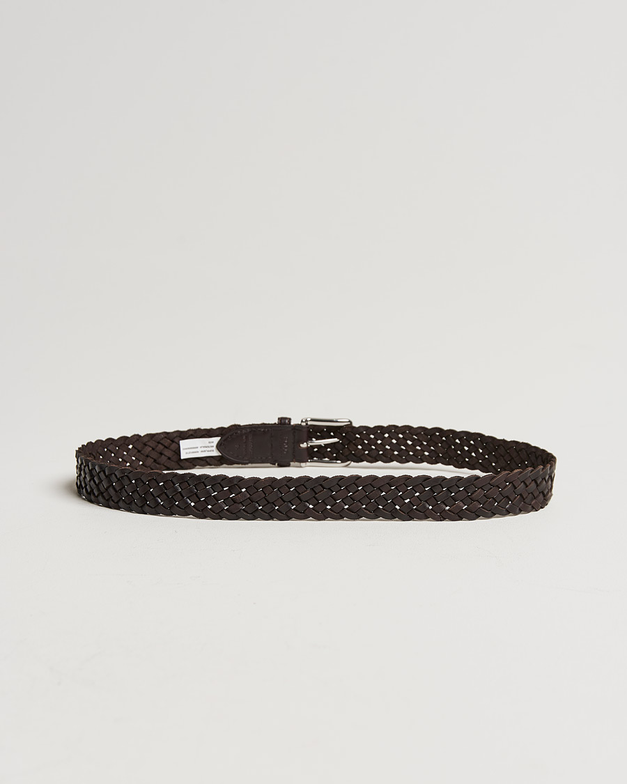 Herren | Geflochtene Gürtel | Polo Ralph Lauren | Braided Leather Belt Dark Brown