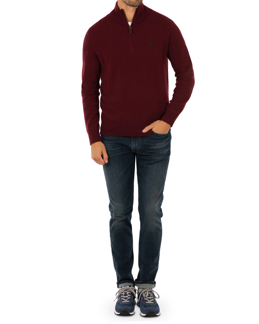 Herren | Pullover | Polo Ralph Lauren | Merino Half Zip Classic Wine