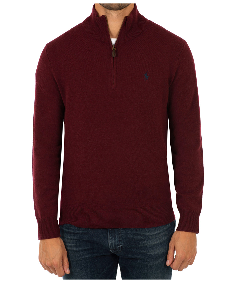 Herren | Pullover | Polo Ralph Lauren | Merino Half Zip Classic Wine