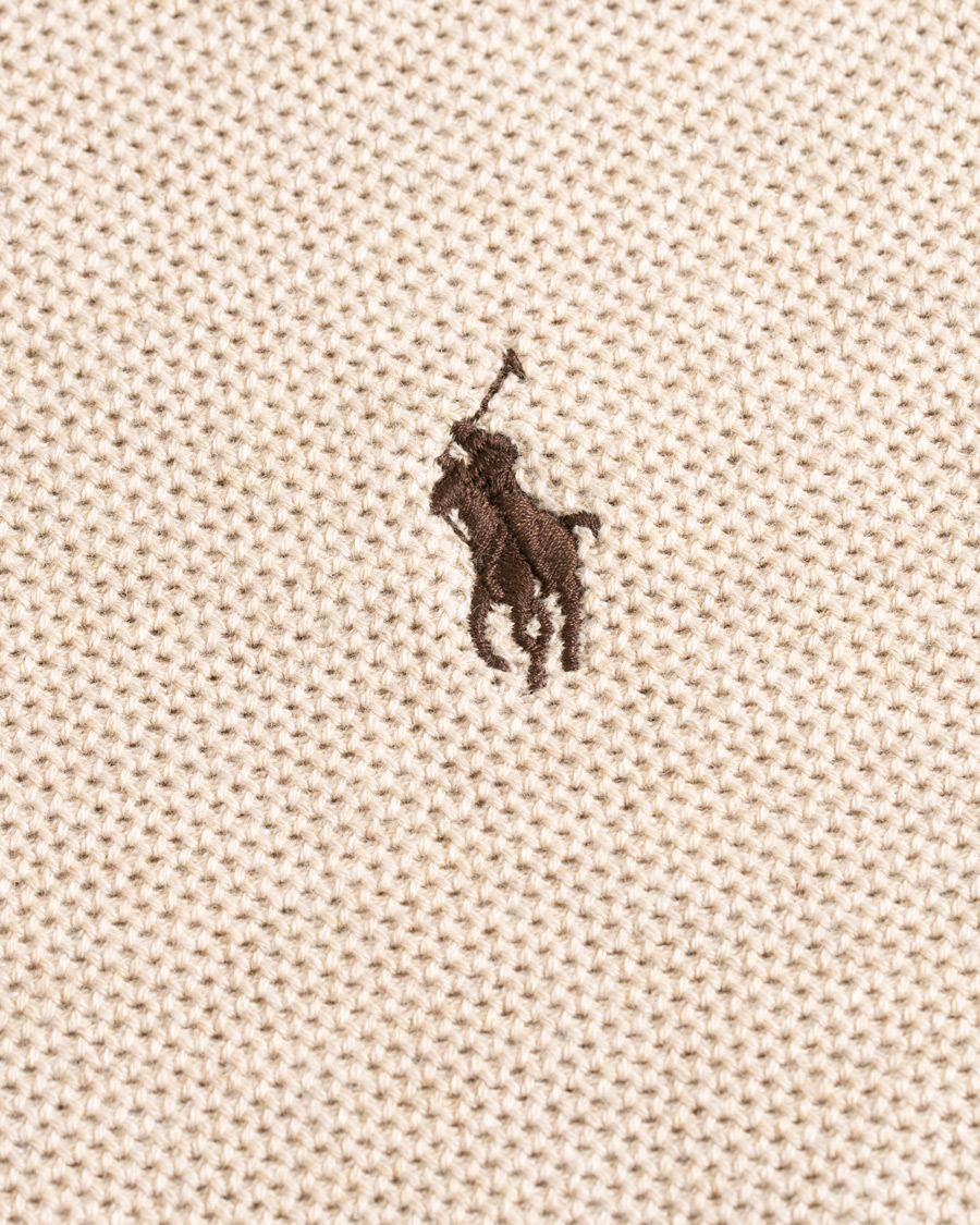 Herren | Pullover | Polo Ralph Lauren | Texture Half Zip Oatmeal Heather