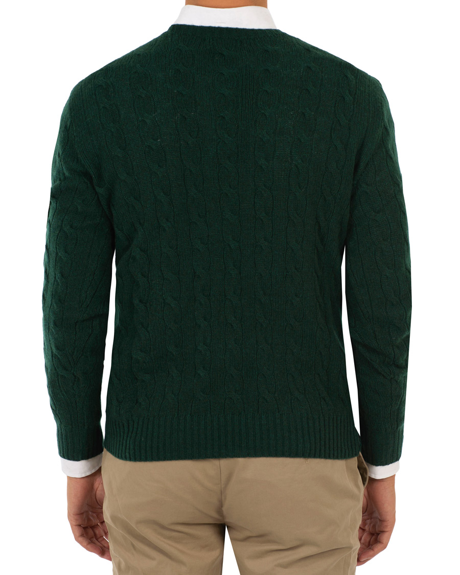 Herren | Pullover | Polo Ralph Lauren | Wool/Cashmere Cable Crew Neck College Green