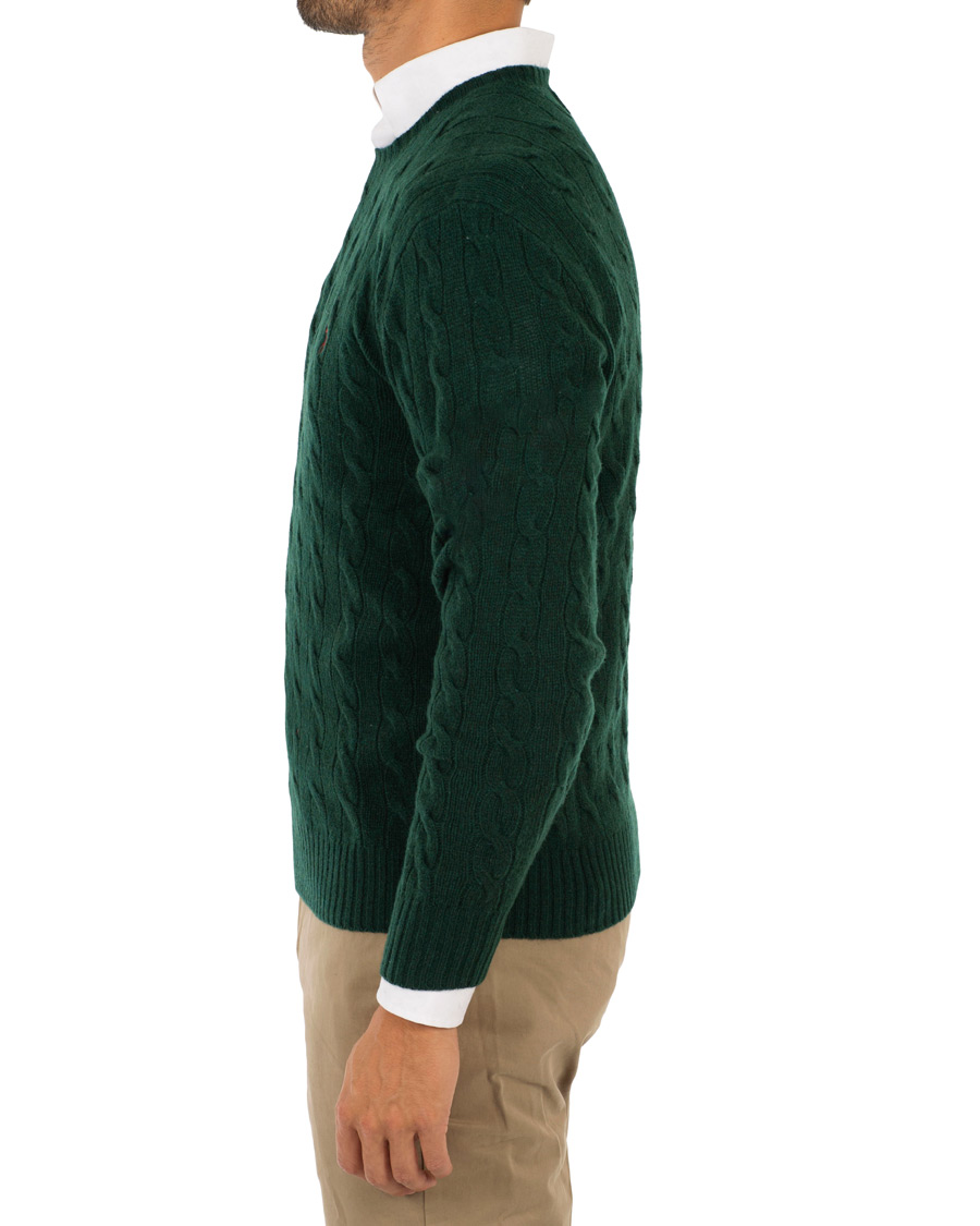 Herren | Pullover | Polo Ralph Lauren | Wool/Cashmere Cable Crew Neck College Green