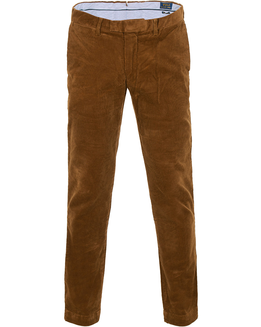Herren | Hosen | Polo Ralph Lauren | Hudson Slim Fit Corduroy Trousers Brown
