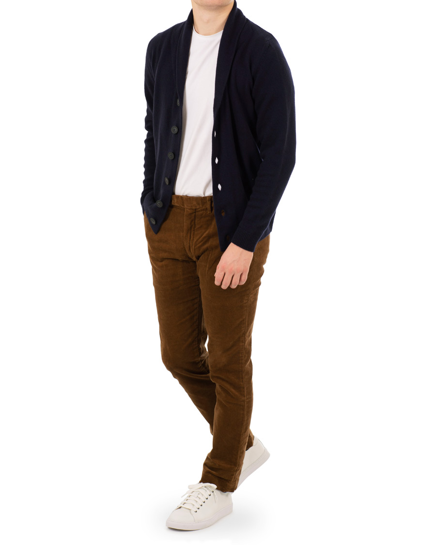 Herren | Hosen | Polo Ralph Lauren | Hudson Slim Fit Corduroy Trousers Brown