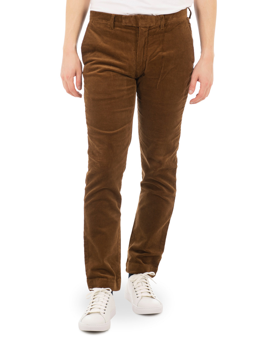 Herren | Hosen | Polo Ralph Lauren | Hudson Slim Fit Corduroy Trousers Brown