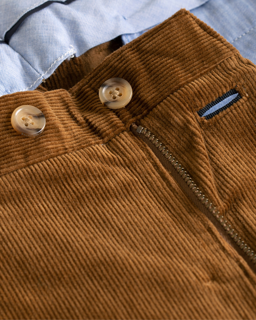 Herren | Hosen | Polo Ralph Lauren | Hudson Slim Fit Corduroy Trousers Brown