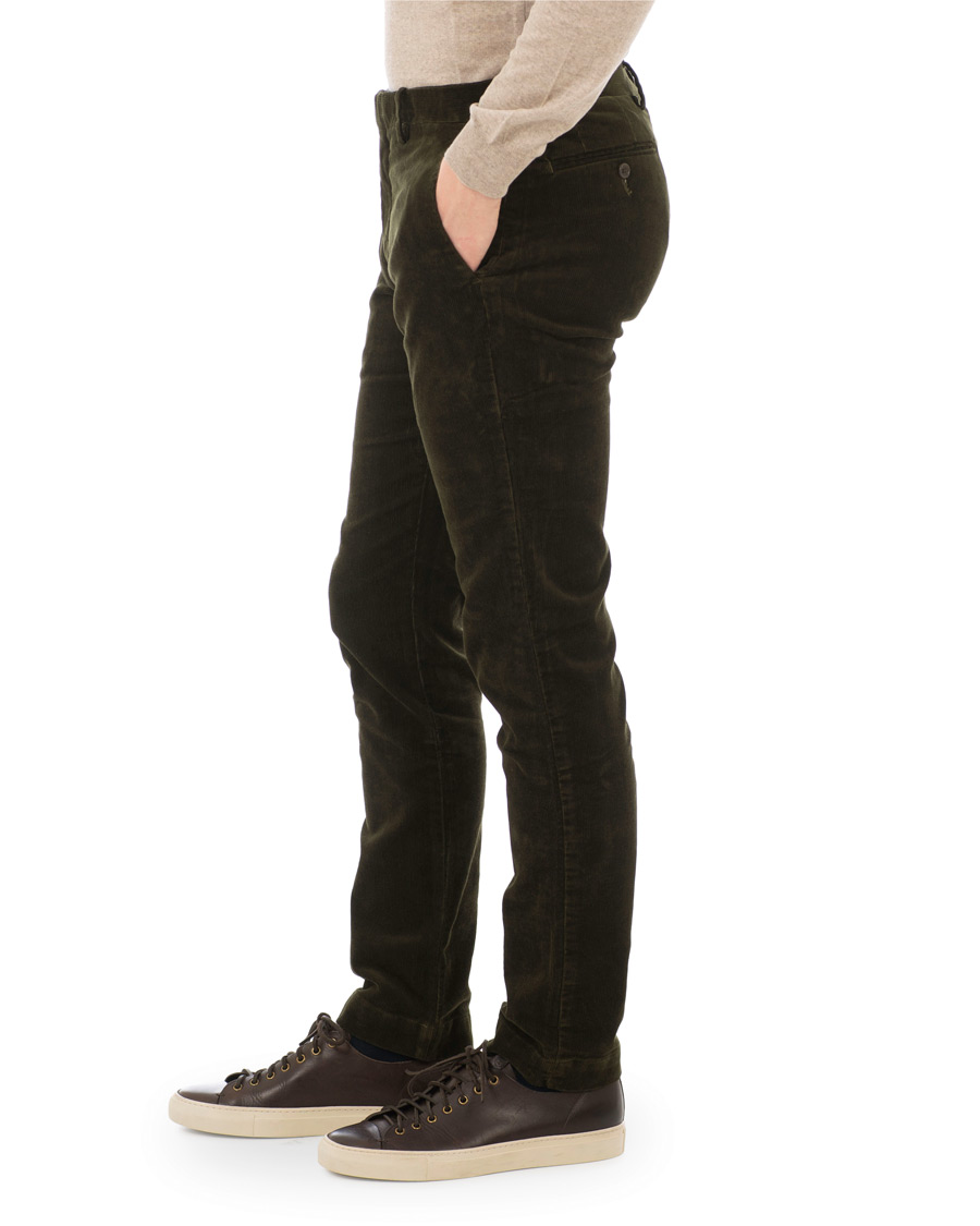 Herren | Hosen | Polo Ralph Lauren | Hudson Slim Fit Corduroy Trousers Company Olive