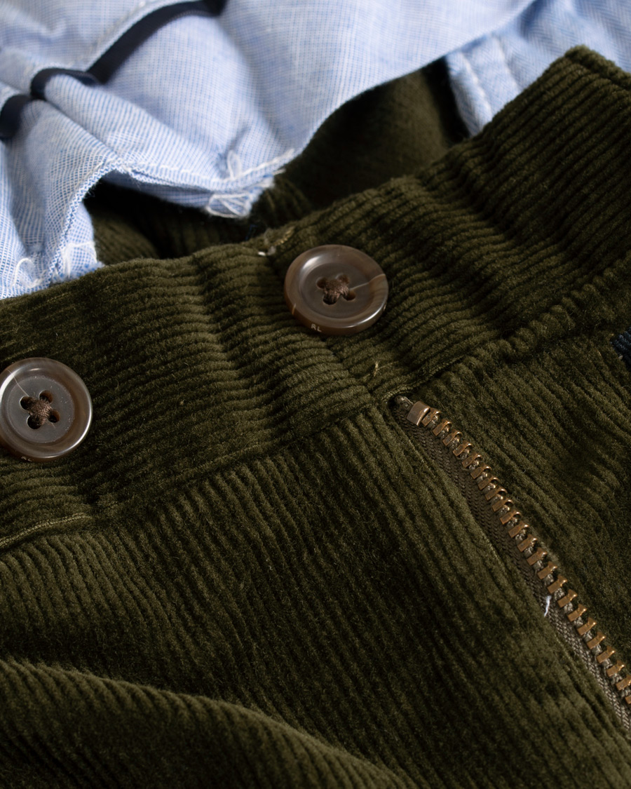 Herren | Hosen | Polo Ralph Lauren | Hudson Slim Fit Corduroy Trousers Company Olive