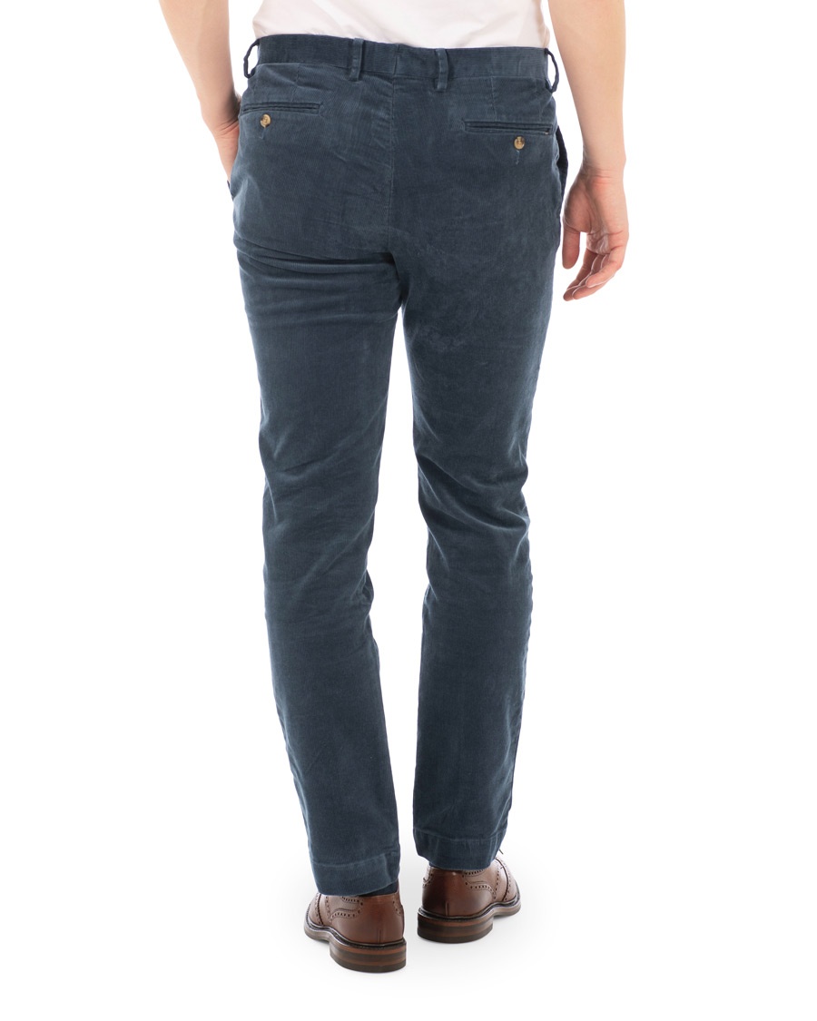 Herren | Hosen | Polo Ralph Lauren | Hudson Slim Fit Corduroy Trousers Blue Corsair