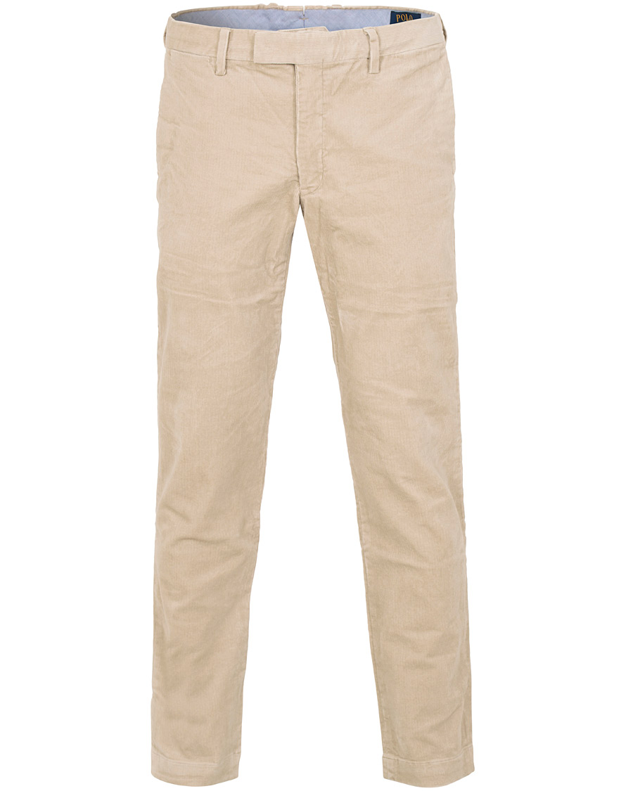 Herren | Hosen | Polo Ralph Lauren | Hudson Slim Fit Corduroy Trousers Stone Grey