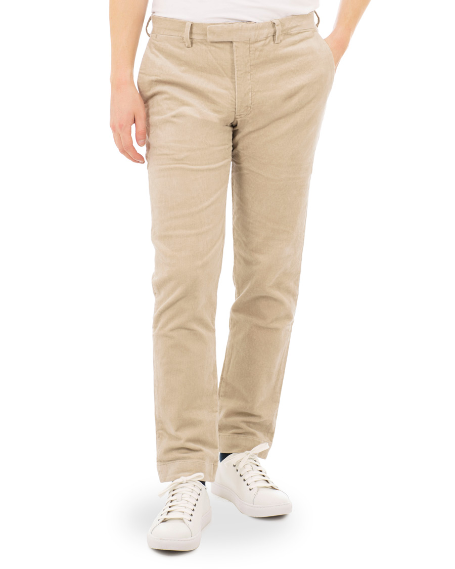 Herren | Hosen | Polo Ralph Lauren | Hudson Slim Fit Corduroy Trousers Stone Grey