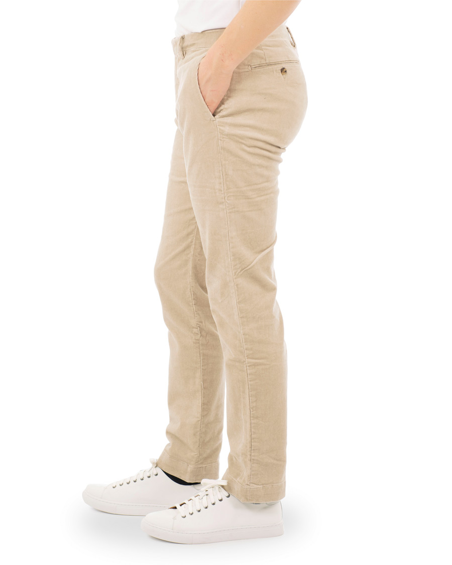 Herren | Hosen | Polo Ralph Lauren | Hudson Slim Fit Corduroy Trousers Stone Grey