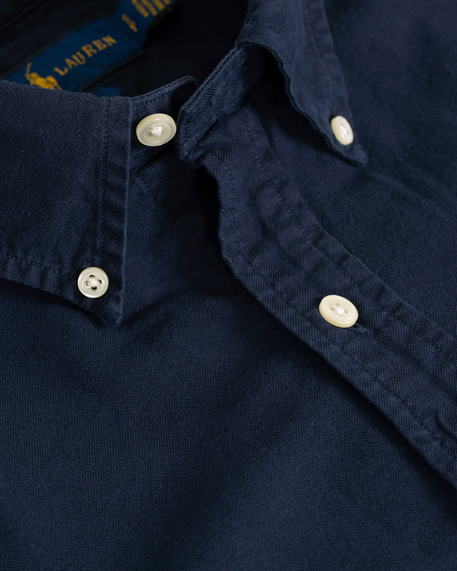 Herren | Hemden | Polo Ralph Lauren | Slim Fit Garment Dyed Oxford Shirt Navy