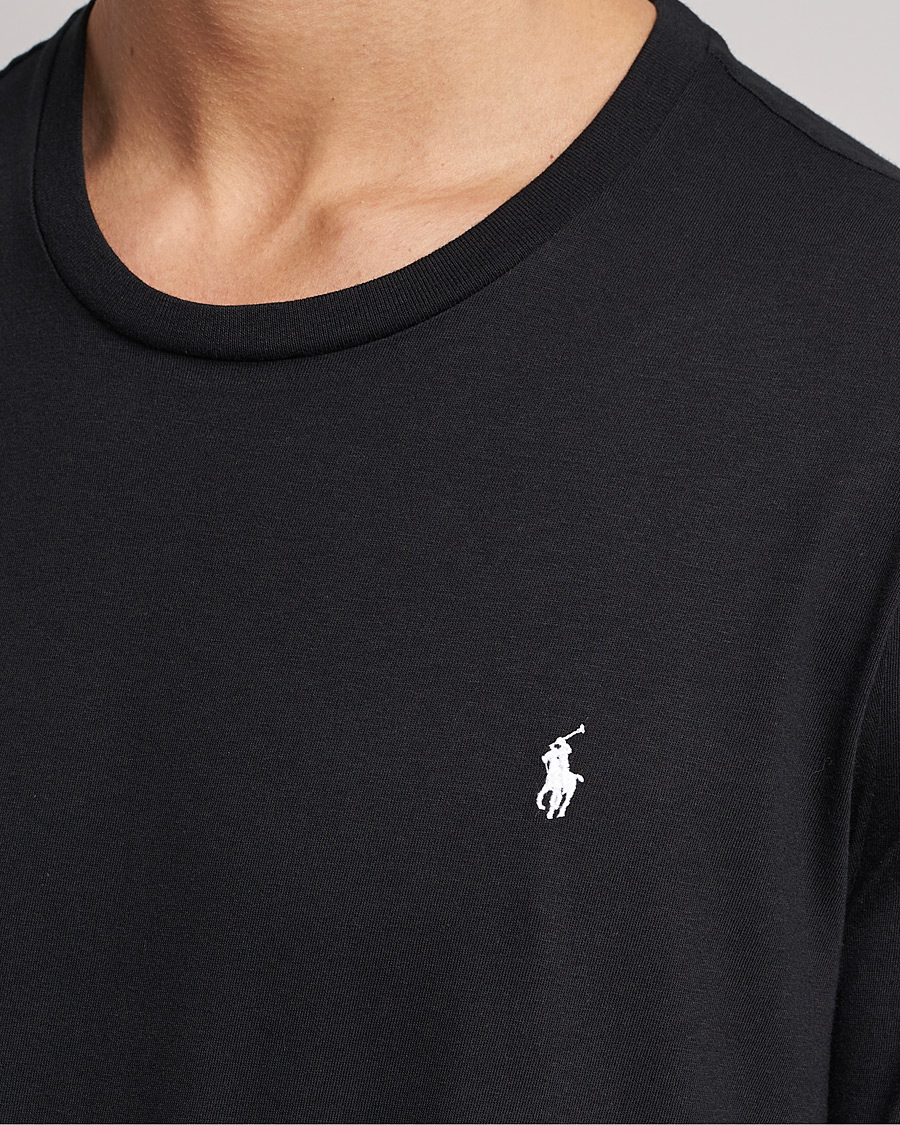 Herren | T-Shirts | Polo Ralph Lauren | Liquid Cotton Long Sleeve Crew Neck Tee Black