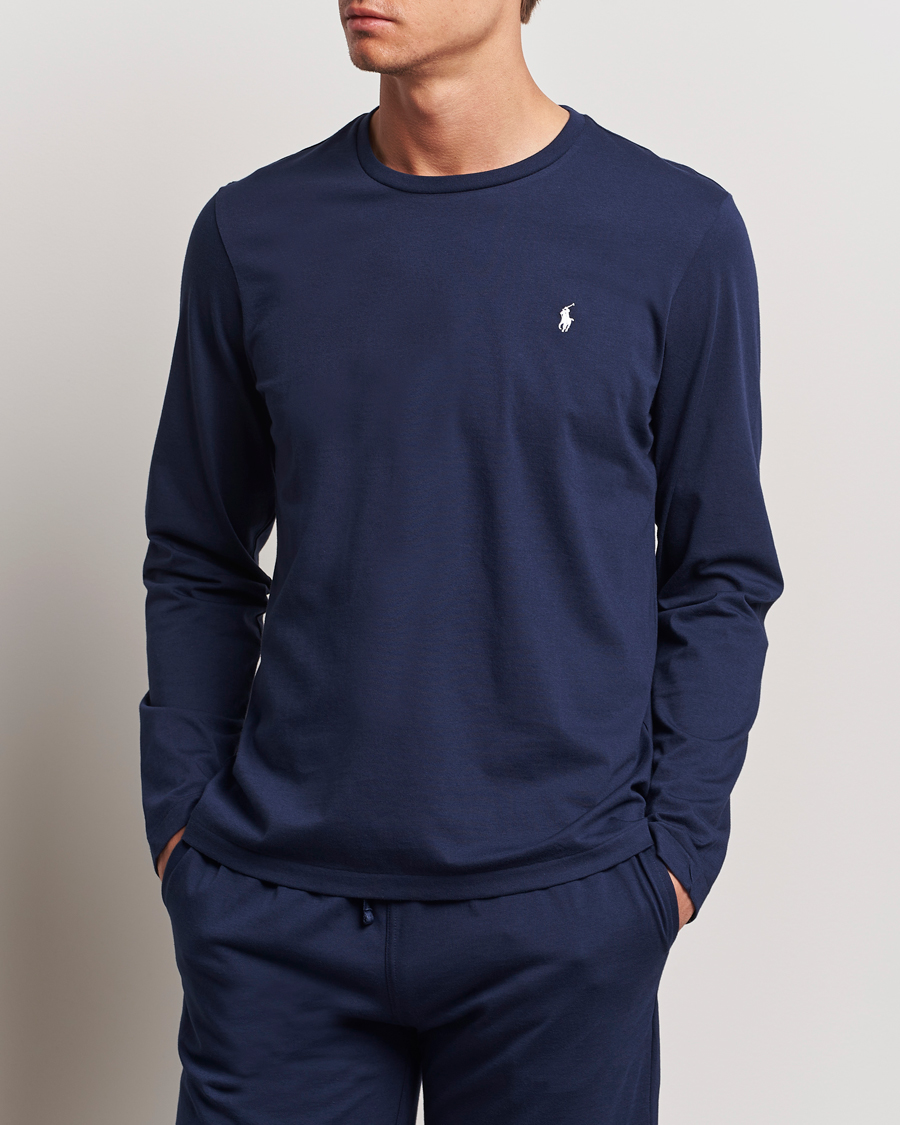 Herren | T-Shirts | Polo Ralph Lauren | Liquid Cotton Long Sleeve Crew Neck T-Shirt Cruise Navy