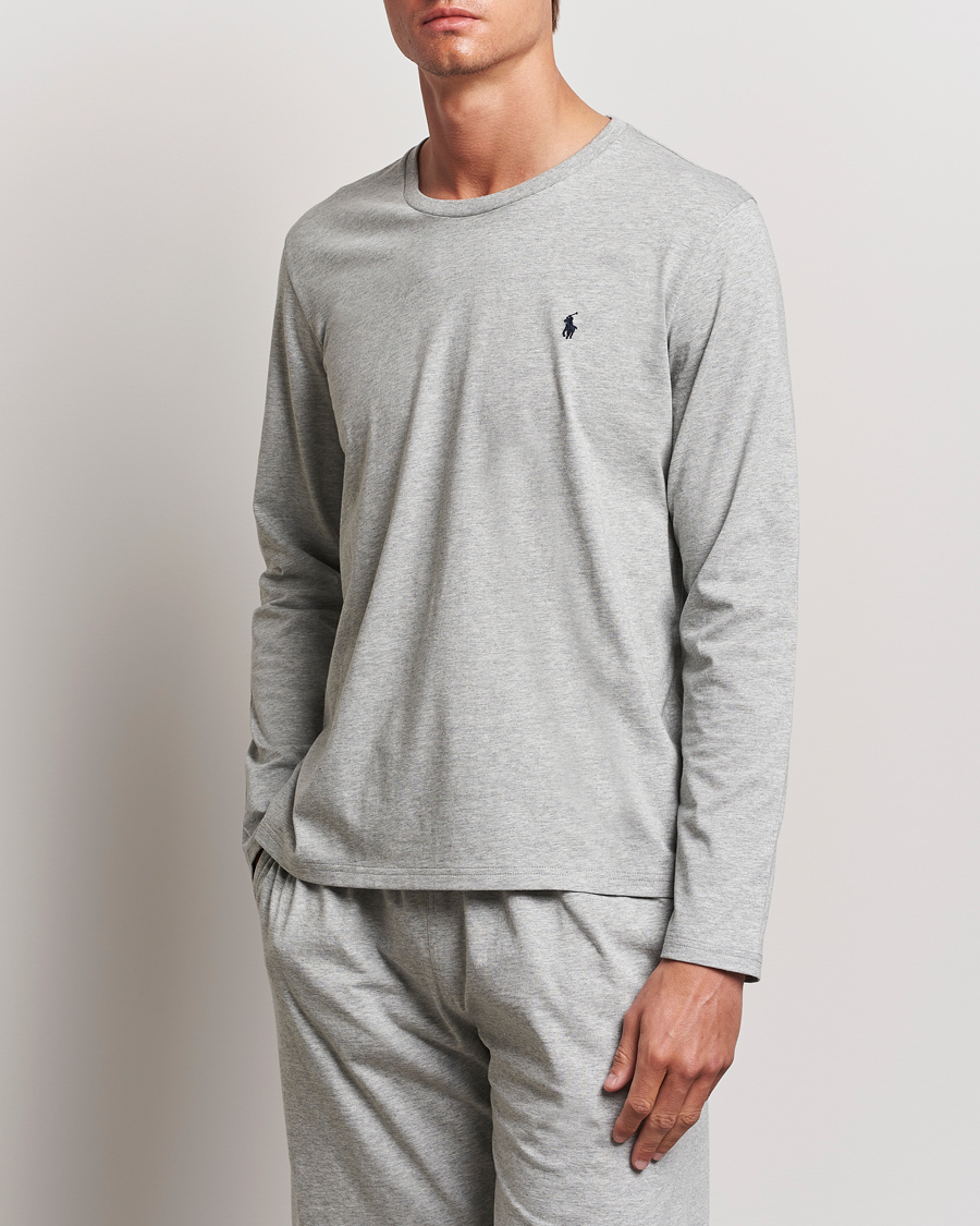 Men |  | Polo Ralph Lauren | Liquid Cotton Long Sleeve Crew Neck Tee Andover Heather