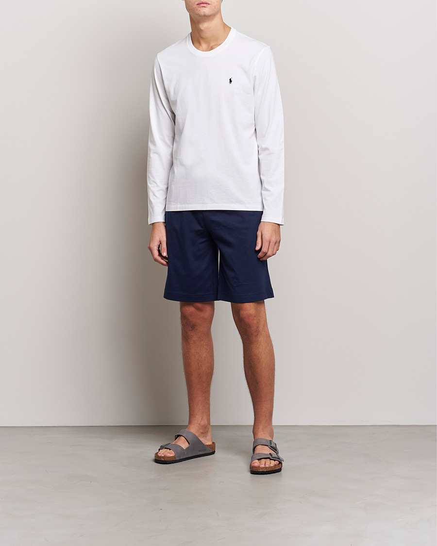 Herren | T-Shirts | Polo Ralph Lauren | Liquid Cotton Long Sleeve Crew Neck Tee White