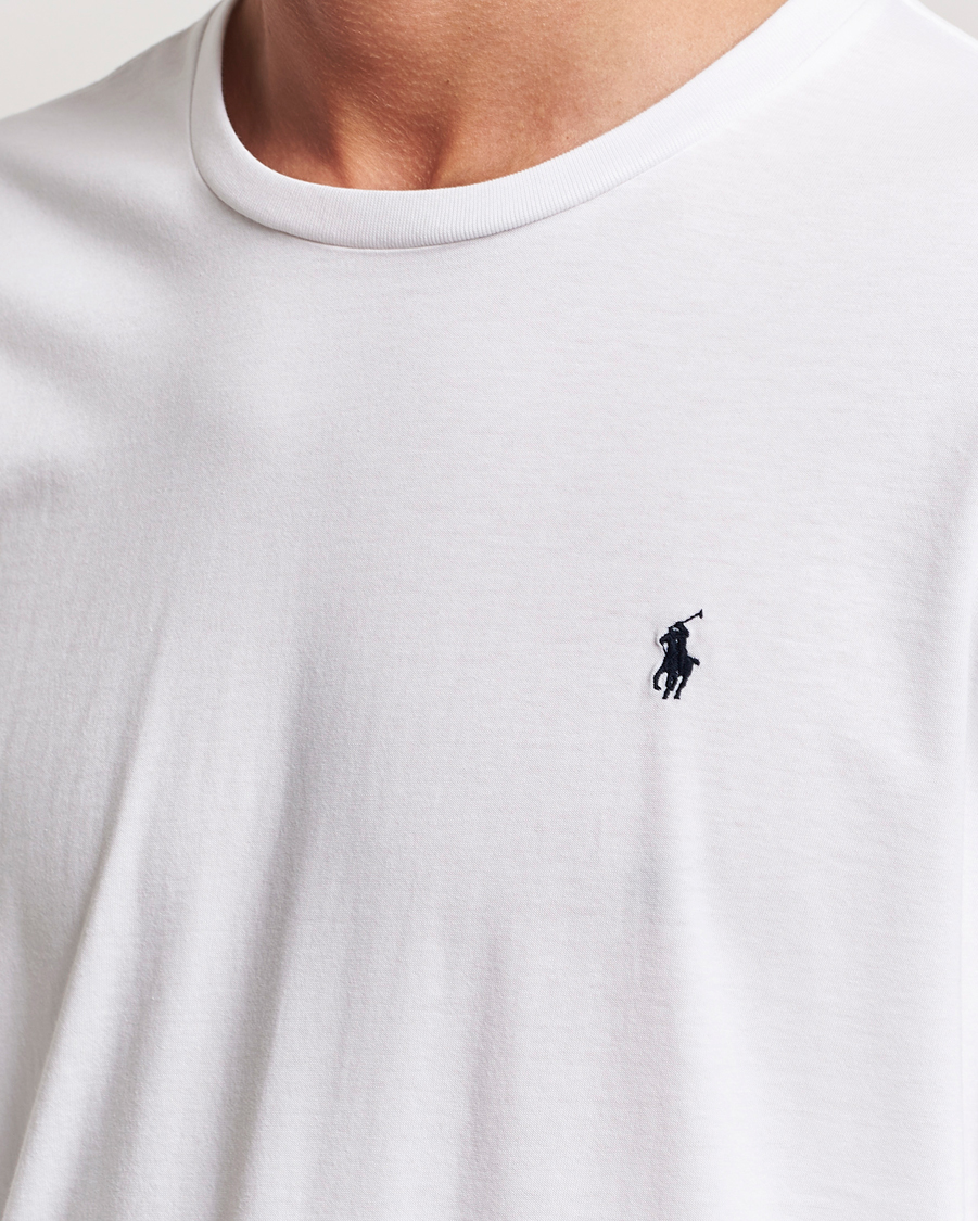 Herren | T-Shirts | Polo Ralph Lauren | Liquid Cotton Long Sleeve Crew Neck Tee White