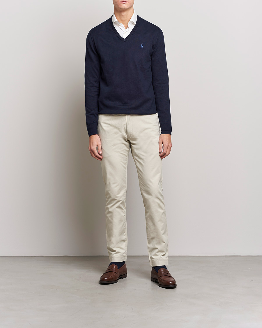 Herren | Pullover | Polo Ralph Lauren | Pima Cotton V-neck Pullover Hunter Navy