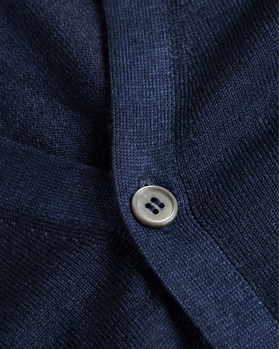 Herren | Pullover | Gran Sasso | Vintage Merino Fashion Fit Cardigan Navy